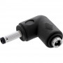 InLine® προσαρμογέας DC, 4,0 x 1,7 mm, βύσμα αρσενικό/υποδοχή θηλυκή, γωνιακός, μαύρος