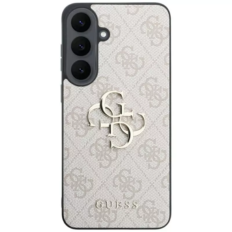 Guess Leather 4G Metal Logo θήκη για Samsung Galaxy S26 FE, ροζ