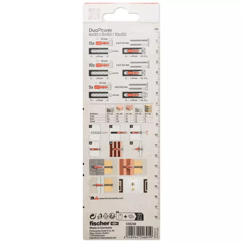 Fischer DuoPower 6, 8, 10 K NV Σετ ούπα γενικής χρήσης (536248)