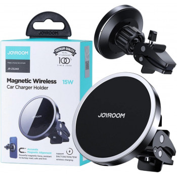 Joyroom JR-ZS240 Μαγνητική βάση αυτοκινήτου με 15W Qi-Wireless-Charger, MagSafe