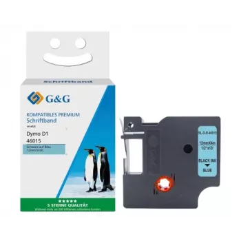 G&G Μεταξωτή Ταινία Ετικετών συμβατή με Dymo D1/46015