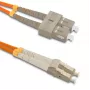 Qoltec Καλώδιο Patch LWL SC/UPC – LC/UPC, Multimode 50/125 OM2, Duplex, 3 m