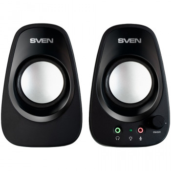 Ηχείο SVEN 190, μαύρο, USB, Ισχύς εξόδου 2x3W (RMS)