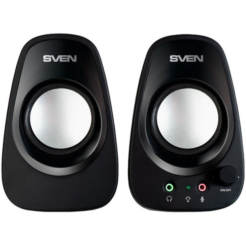 Ηχείο SVEN 190, μαύρο, USB, Ισχύς εξόδου 2x3W (RMS)