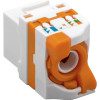 Techly 028573 Keystone Module RJ45 UTP Cat6, αυτοσφιγκτικό, για PoE