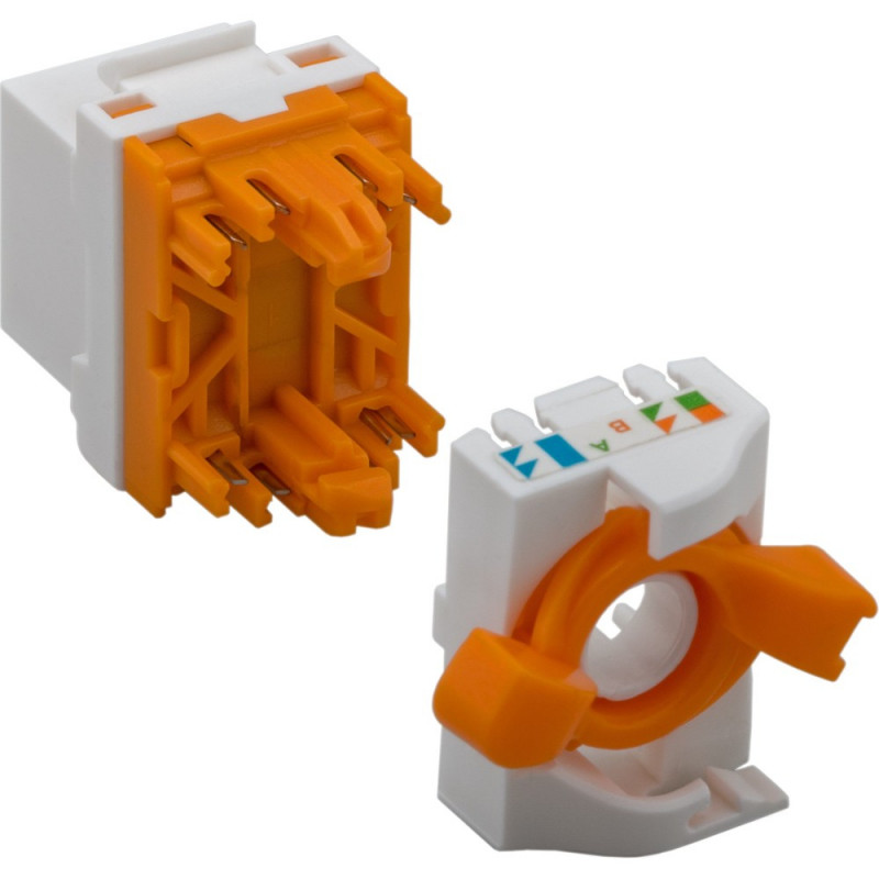 Techly 028573 Keystone Module RJ45 UTP Cat6, αυτοσφιγκτικό, για PoE