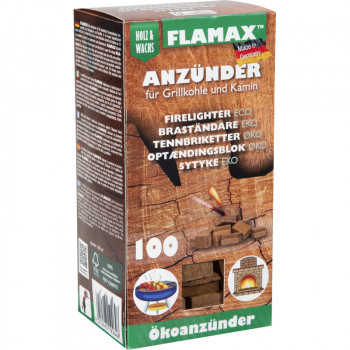 Flamax οικολογικά προσάναμμα, 100 τεμ.