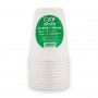Gogreen Go Green φιλικά προς το περιβάλλον ποτήρια 350 ml, 10 τεμ., λευκό