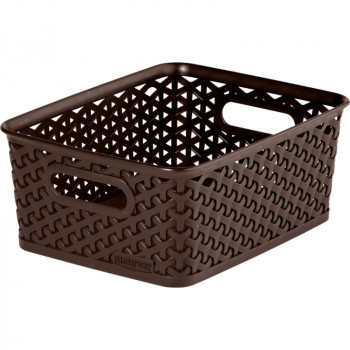 Curver My Style S καλάθι 4 l, 25,5x19,6x10,3 cm, σκούρο καφέ