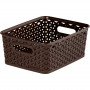 Curver My Style S καλάθι 4 l, 25,5x19,6x10,3 cm, σκούρο καφέ