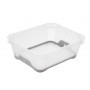 Keeeper Jonas Mini καλάθι A6 με αντιολισθητική βάση, 20x16x7 cm, διαφανές/γκρι