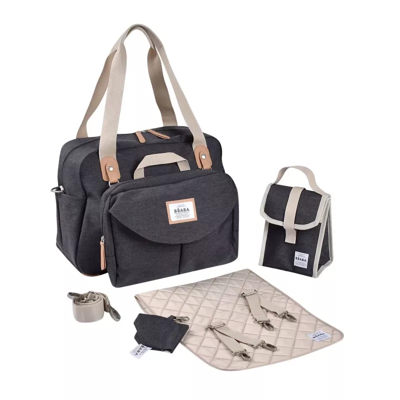 Beaba Geneva II τσάντα αλλαξιάς για μαμά, Dark Heather Grey