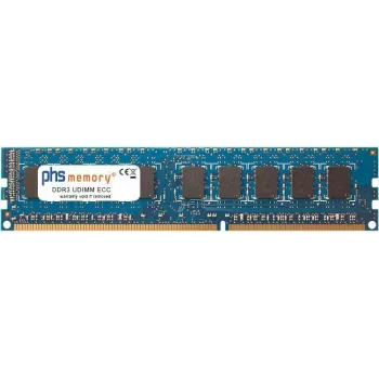 PHS-Μνήμη 8GB DDR3 1600MHz ECC UDIMM Μνήμη βασισμένη σε Hynix HMT41GU7AFR8A-PB, PC3L-12800E, 1,35 V (SP258938)
