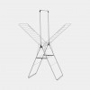 Brabantia HangOn Απλώστρα με ράβδο κρεμάστρας, 25 m, Metallic Grey