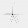 Brabantia HangOn Απλώστρα με ράβδο κρεμάστρας, 25 m, Metallic Grey