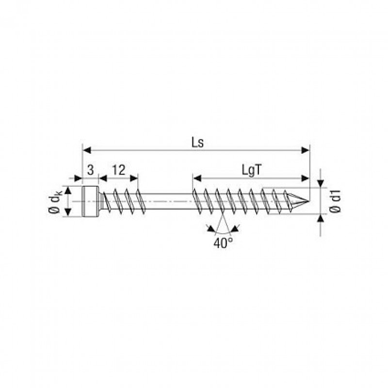 SPAX Βίδες βεράντας T25 A2 5x80 100 τεμ.