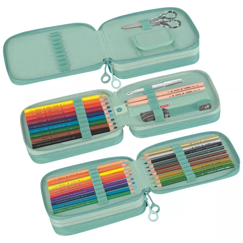 BRUNNEN κασετίνα γεμάτη s'maepp Sweet Colour Code mint 34 τεμ., 20,0 x 7,5 cm