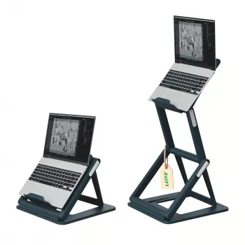 Leitz Ergo 2-in-1 Βάση laptop καθιστή-όρθια στάση, μαύρη (65890089)