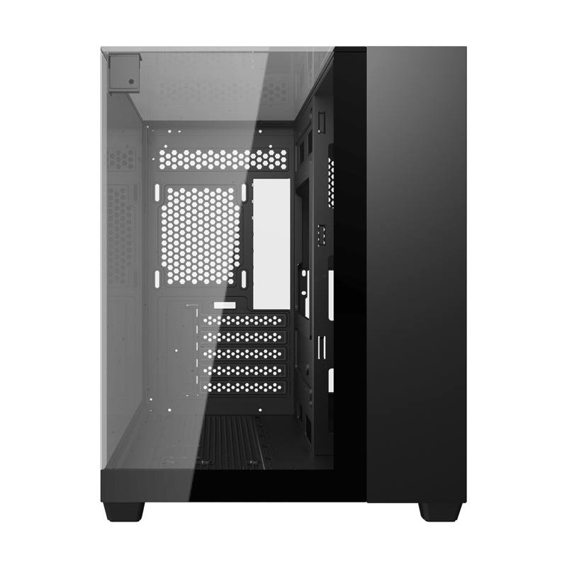 Darkflash TH285M Κουτί υπολογιστή Micro-ATX με σκληρυμένο γυαλί, μαύρο
