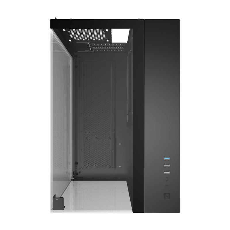 Darkflash TH285M Κουτί υπολογιστή Micro-ATX με σκληρυμένο γυαλί, μαύρο