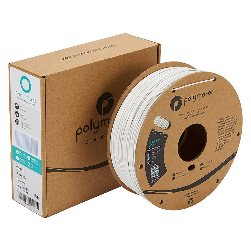 Polmask ASA νήμα 3D εκτυπωτή, 1,75 mm, 1 kg – λευκό (PF01002)