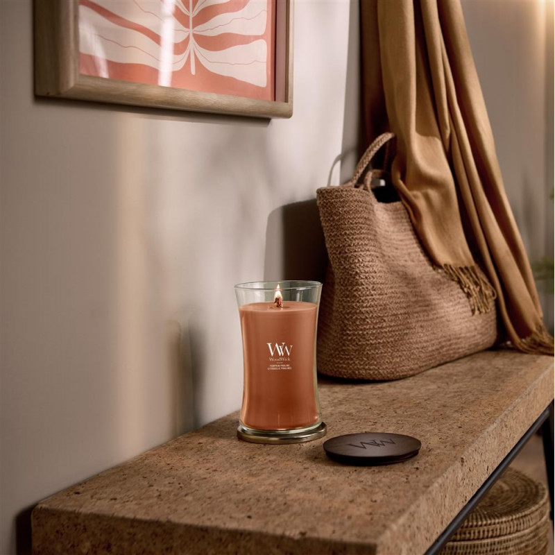 WoodWick Pumpkin Praline αρωματικό κερί 610g