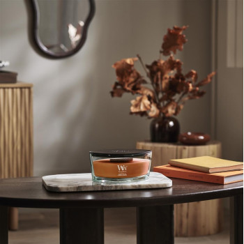 WoodWick Pumpkin Praline Ellipse αρωματικό κερί 453,6g