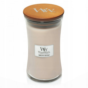 WoodWick Vanilla & Sea Salt Κερί Ellipse, 453,6 g