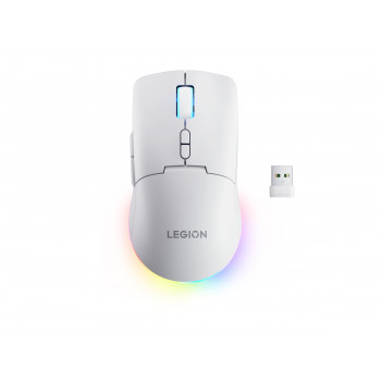 Lenovo Legion M220 RGB Ασύρματο ποντίκι gaming, 2,4 GHz / Bluetooth / Ενσύρματο, Λευκό πάγου (GY51V60437)