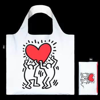 LOQI Keith Haring Τσάντα – Dancing Heart (αντανακλαστική)