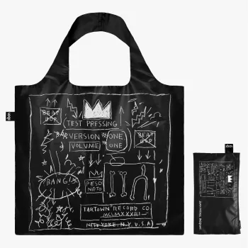 LOQI Τσάντα Basquiat – Crown Μαύρο