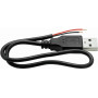 Omnitronic καλώδιο USB-A σε 2 ανοιχτά άκρα, 30 cm (30222100)