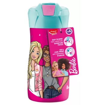 Maped PICNIK Παγούρι Barbie, 0,43 l, σώμα από ανοξείδωτο χάλυβα με μοτίβο Barbie, καλαμάκι περιλαμβάνεται