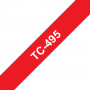 Brother TC-495 μελανοταινία, λευκό σε κόκκινο (TC495)