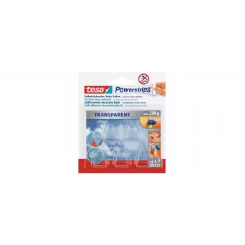 tesa Powerstrips® DECO γάντζος SMALL, διαφανής, 15 τεμ. (58900)
