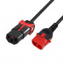 Microconnect IEC Lock+ καλώδιο ασφάλισης C13 σε C14 (MC-DUALC13C14S-1.5)