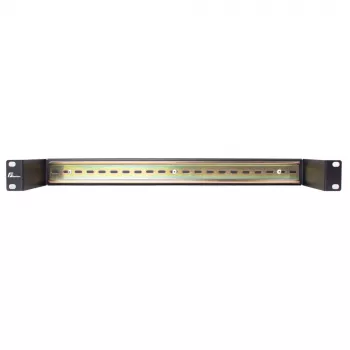 Getfort ράγα DIN 19 ιντσών 1U για rack, χάλυβας - μαύρο (GF-DIN)