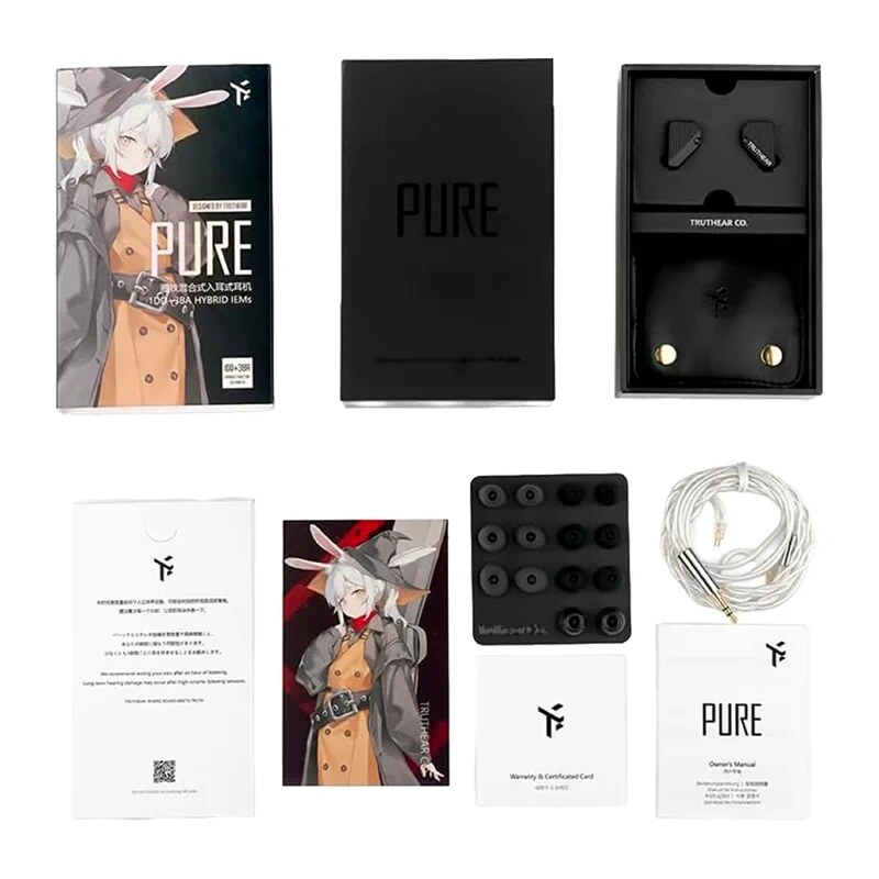 TRUTHEAR Pure ενσύρματα ακουστικά in-ear (μαύρο)