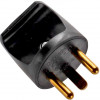 Microconnect βύσμα τροφοδοσίας (στρογγυλό), μαύρο