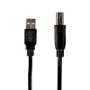 Gizzu καλώδιο εκτυπωτή USB 2.0 USB-A σε USB-B, 1,5 m, μαύρο (GCPU2AB15)