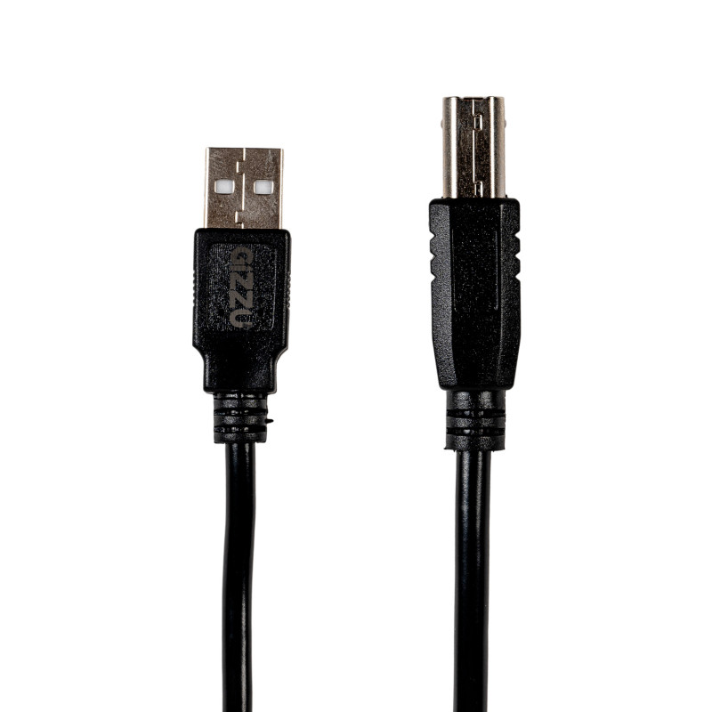 Gizzu καλώδιο εκτυπωτή USB 2.0 USB-A σε USB-B, 1,5 m, μαύρο (GCPU2AB15)