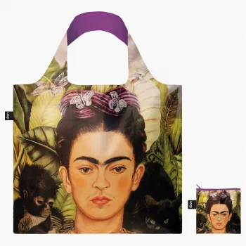 LOQI Frida Kahlo Τσάντα – Self Portrait with Hummingbird (Q_FK.SP.R)