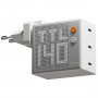 SHARGE Pixel 140 φορτιστής GaN, 140W, 3x USB-C, οθόνη Dot-Matrix - λευκό