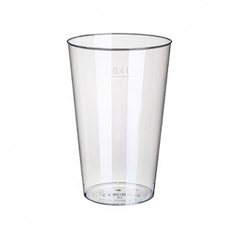 STARPAK ποτήρι μιας χρήσης, 9 cm, 0,4 l, κρυστάλλινο διάφανο