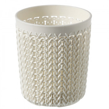Curver Knit S στρογγυλό καλάθι Ø10x11 cm, λευκό