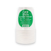 Gogreen Go Green κομποστοποιήσιμα ποτήρια 250 ml, 10 τεμ., λευκό