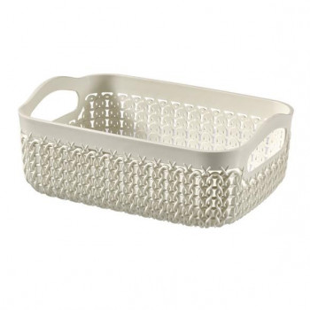 Curver Knit Basket A6, 19x14x7 cm, λευκό