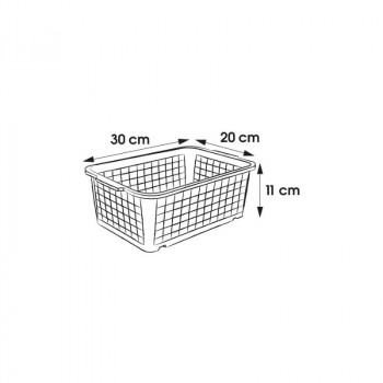Keeeper Μίνι καλάθι 30x20x11cm Fred διαφανές γκρι
