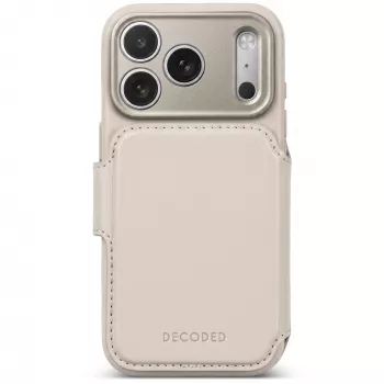 Decoded Leather Detachable Wallet δερμάτινη θήκη για iPhone 18 Pro Max / 17 Pro Max, MagSafe, Taupe