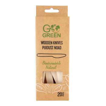 Gogreen Go Green ξύλινο μαχαίρι, 20 τεμ.